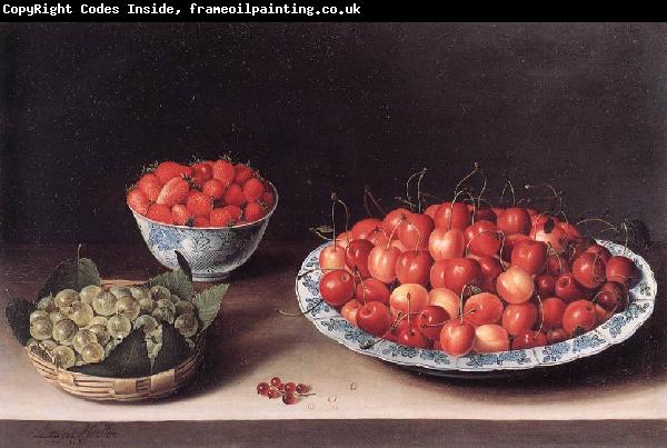 MOILLON, Louise Still-Life with Cherries, Strawberries and Gooseberries ag
